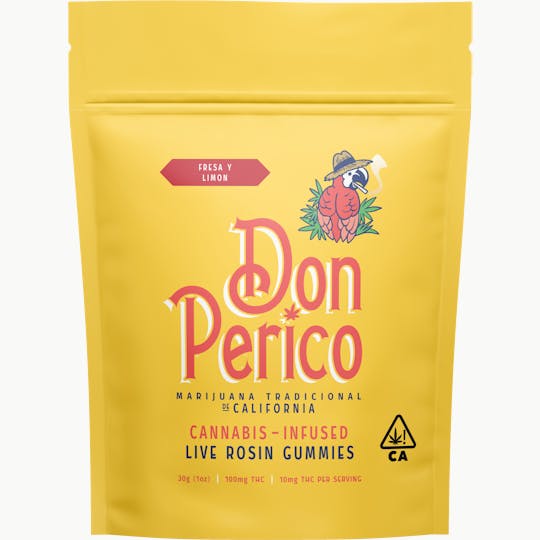 Don Perico - Don Perico - Gummies Nano Infused Live Rosin - Fresa (Indica) - 1