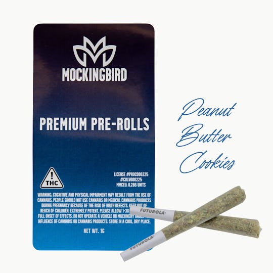 Mockingbird - Mockingbird Pre-Rolls: Peanut Butter Cookies 2-pack, .5g ea. - 1