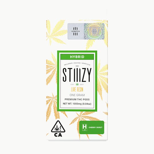 STIIIZY - Vape Cartridge - CHERRY BURST 1G Live Resin Pod - STIIIZY - 1