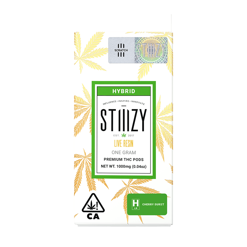 STIIIZY - Vape Cartridge - CHERRY BURST 1G Live Resin Pod - STIIIZY - 1