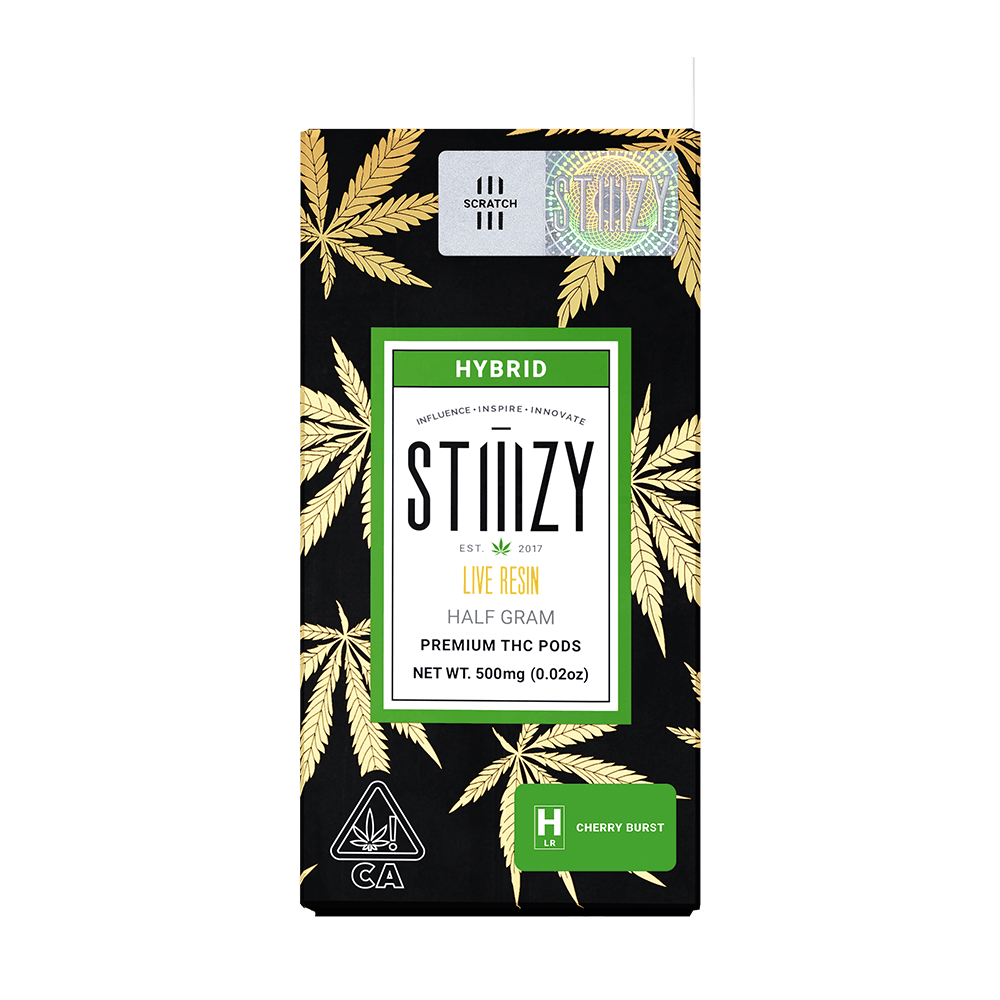STIIIZY - Vape Cartridge - CHERRY BURST .5G Live Resin Pod - STIIIZY - 1