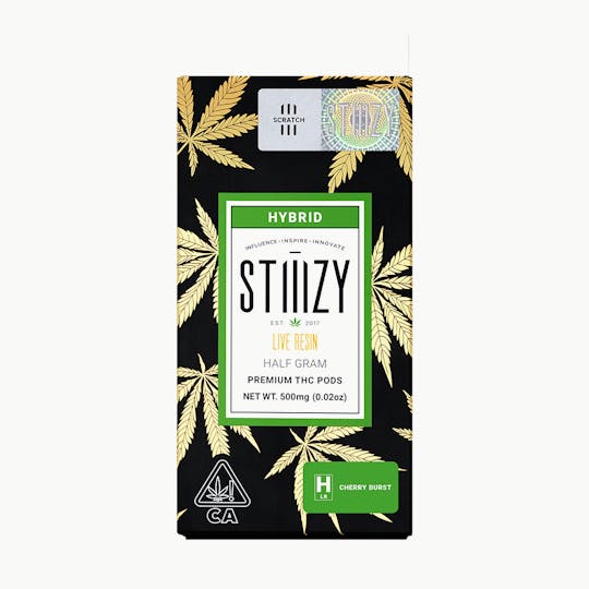 STIIIZY - Vape Cartridge - CHERRY BURST .5G Live Resin Pod - STIIIZY - 1