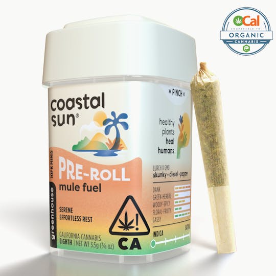 Coastal Sun - Mule Fuel Greenhouse 0.35g Pre-Roll 10pk 3.5g - 1