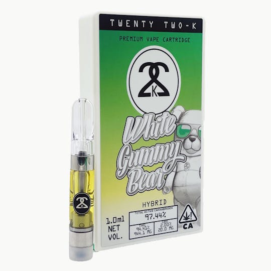 Twenty Two K / 22k - 22K - White Gummy Bear - 1.0ml Cartridge - 1