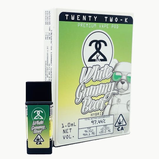Twenty Two K / 22k - 22K - White Gummy Bear - 1.0ml POD - 1