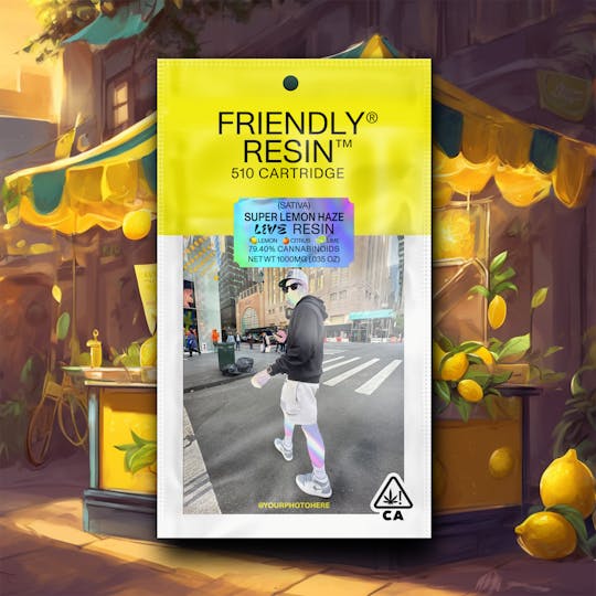 Friendly Brand - Super Lemon Haze 1g Live Resin Cartridge - 1