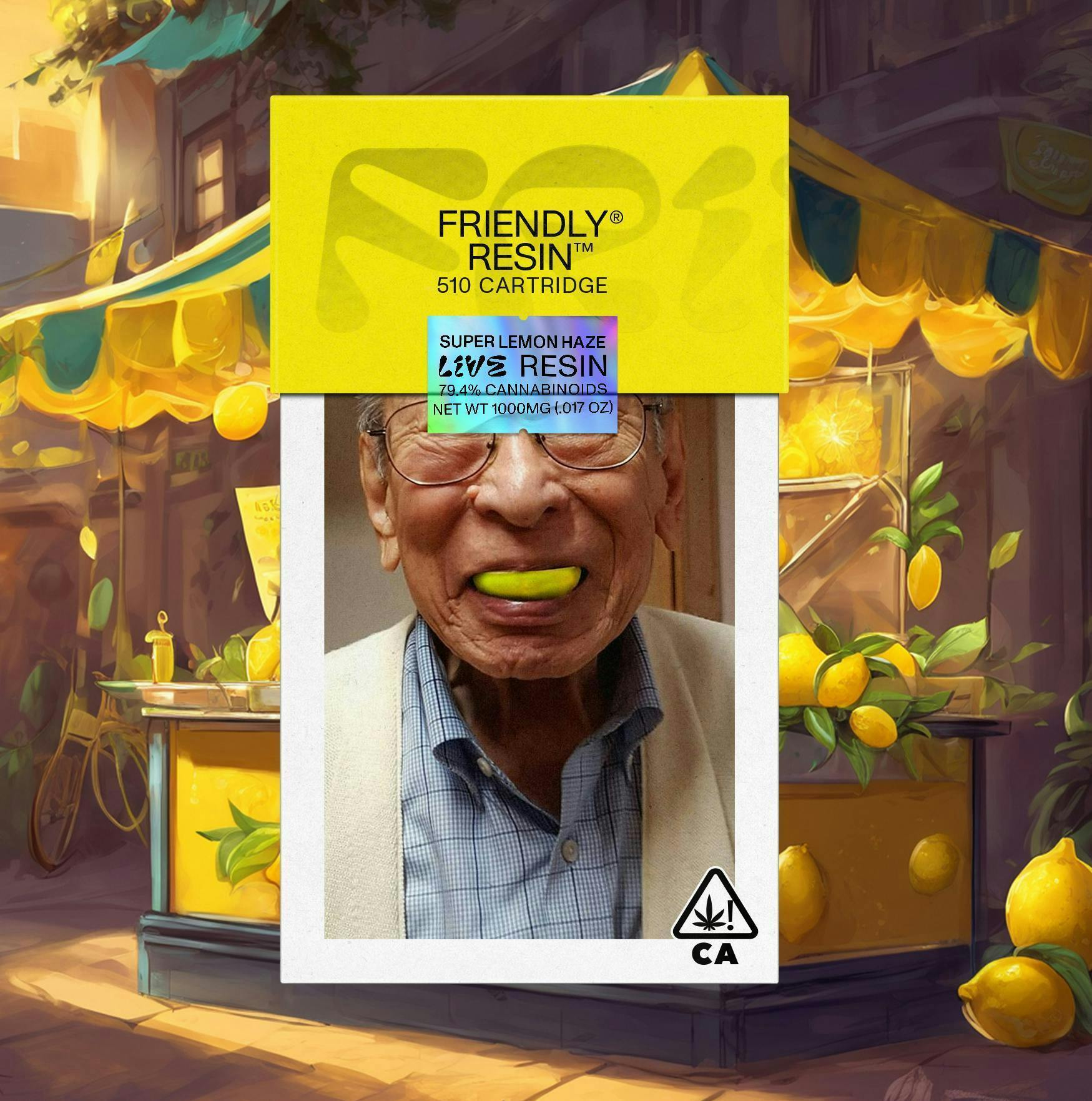 Friendly Brand - Friendly Brand | Super Lemon Haze | Live Resin Cartridge | 1g - 1