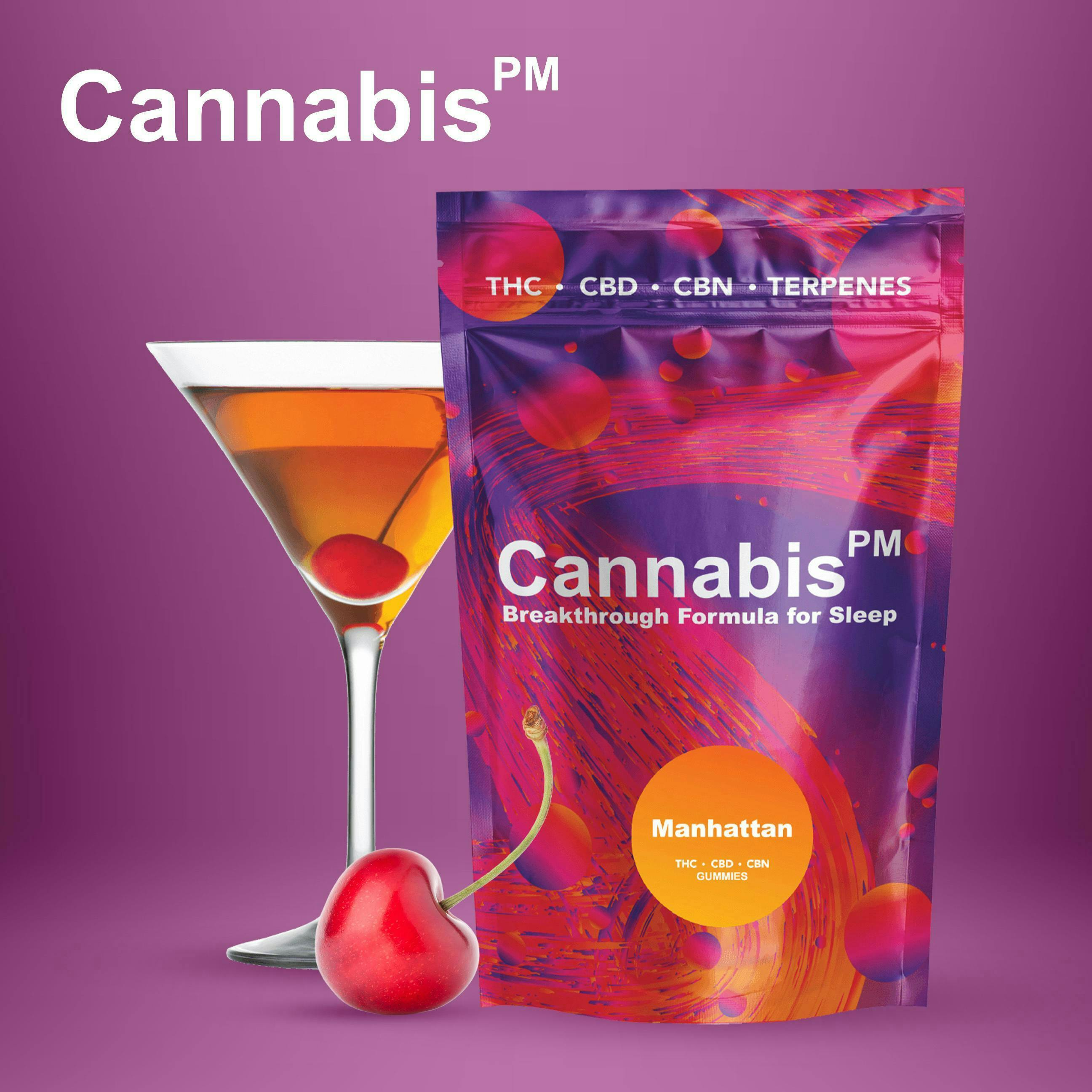 Cannabis PM Sleep - CannabisPM | Manhattan 1:1:1 Gummies | 50mg THC:CBD:CBN | 10ct | 5mg/ea - 1