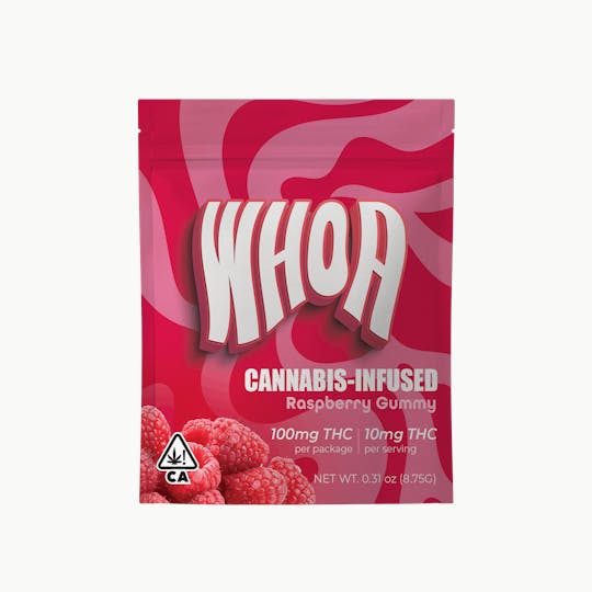 Whoa - WHOA Raspberry Gummy - Bite (100mg) - 1