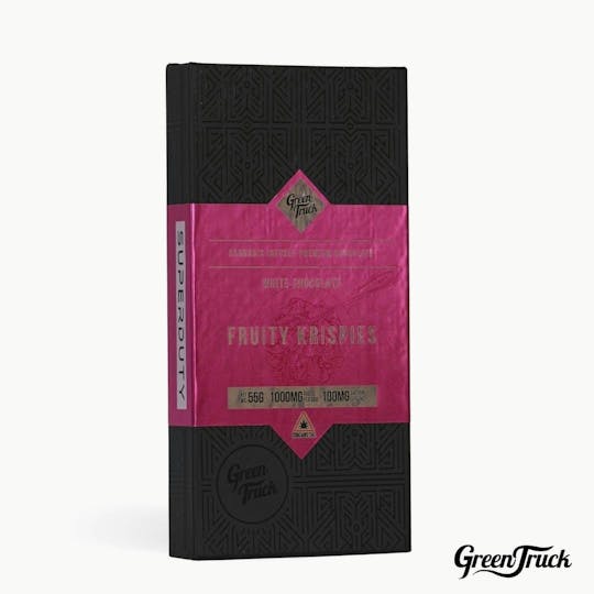 Green Truck - Premium Cannabis Chocolate Bar - Super Duty - Fruity Krispie (1000 MG) - 1