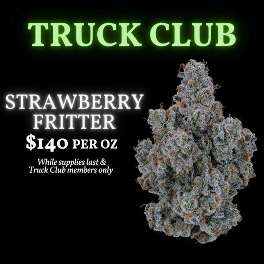 Green Truck - ***Truck Club Member Exclusive*** - Strawberry Fritter Ounces - $140 - 1