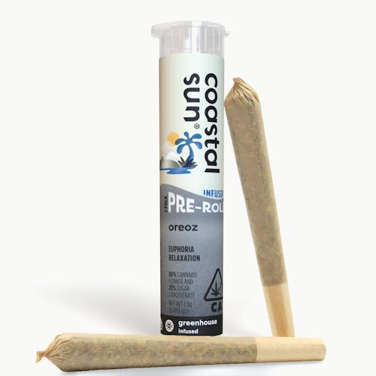Coastal Sun - Oreoz Infused Greenhouse 0.75g Pre-Roll 2pk 1.5g - 1