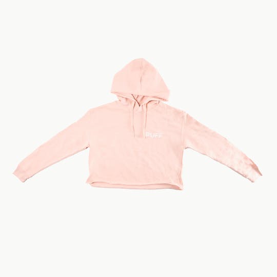 Puff Cannabis Company - PUFF Cropped Hoodie Pink - 1