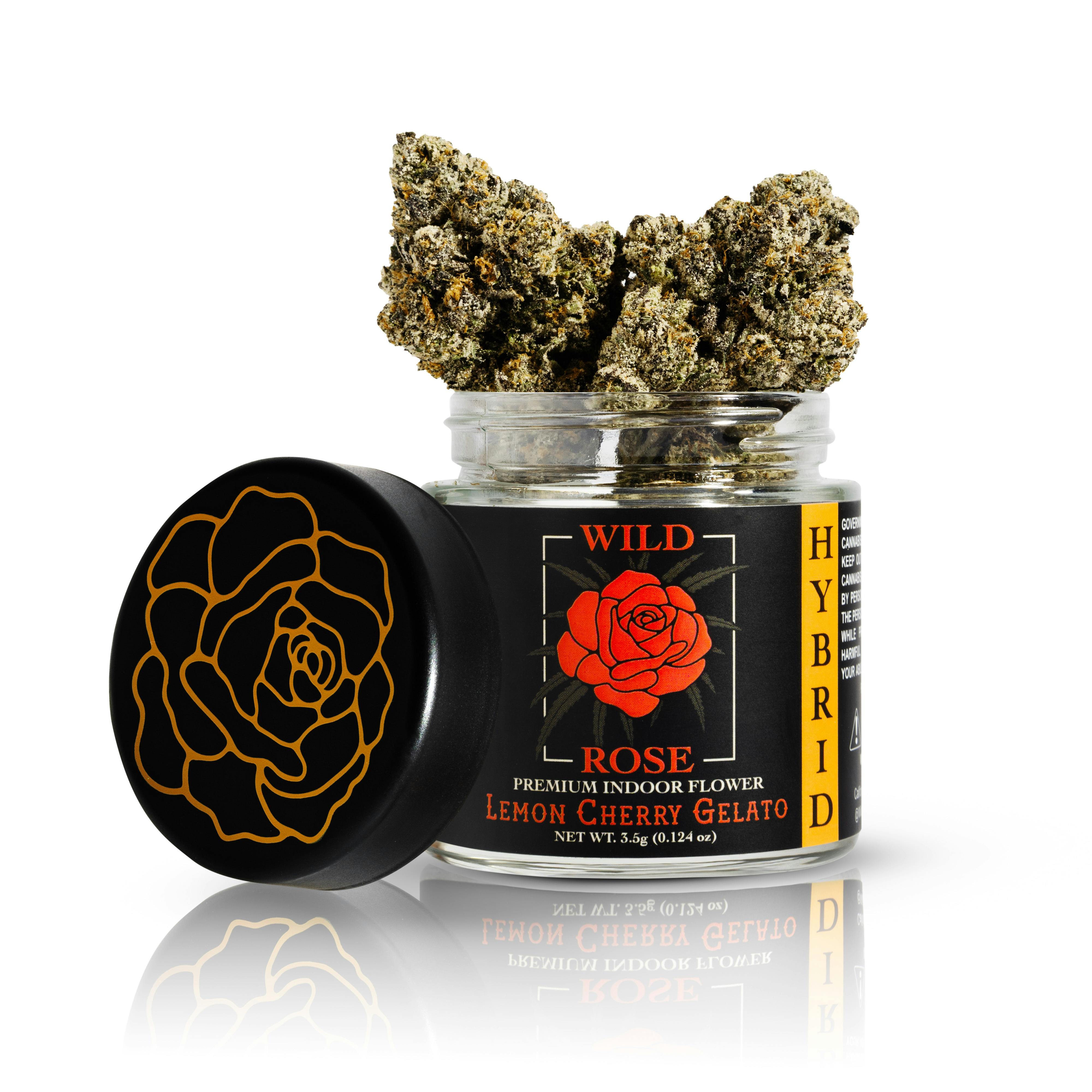 Wild Rose - Premium Indoor Lemon Cherry Gelato - Hybrid Flower Jar 3.5g - 1