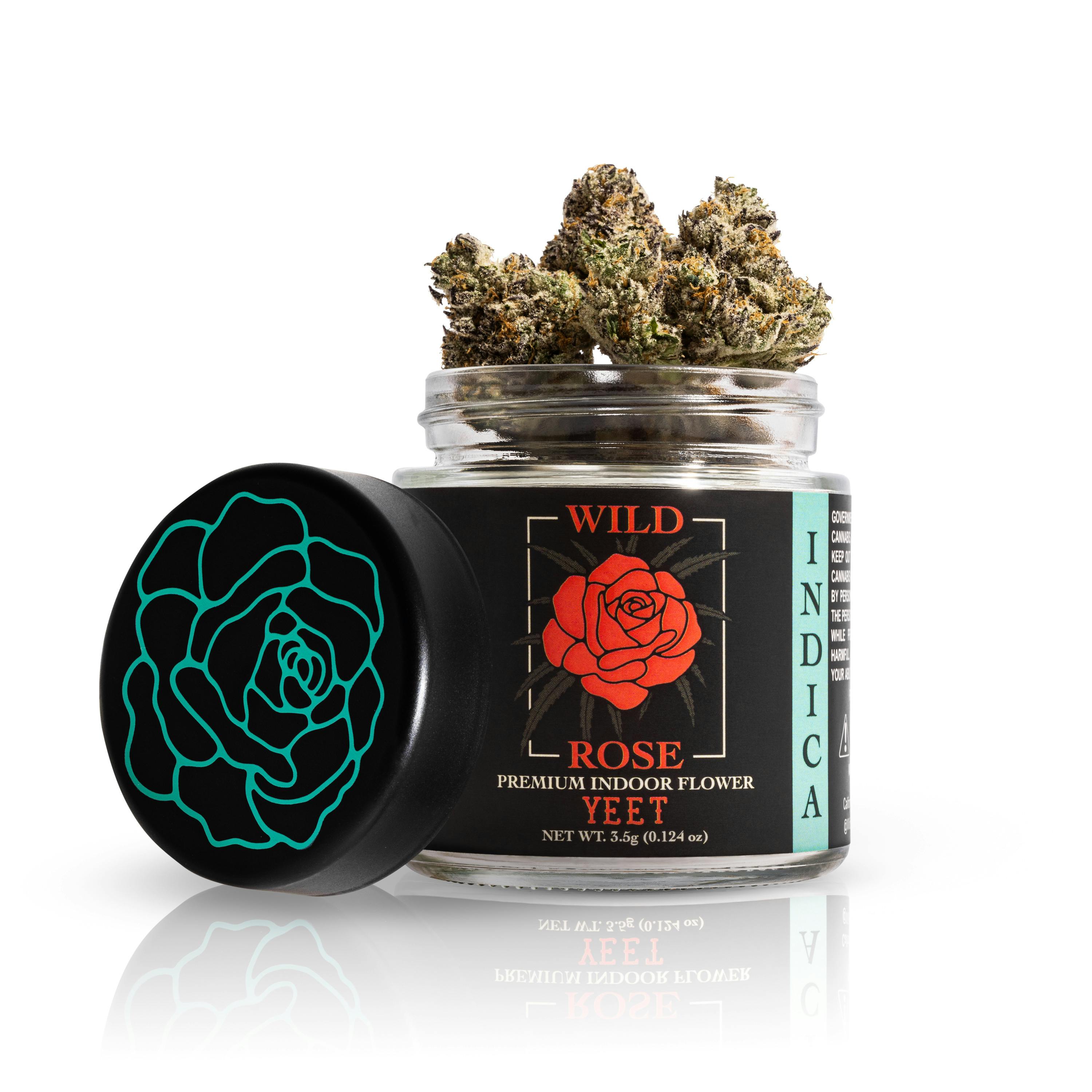 Wild Rose - Premium Indoor YEET - Indica Flower Jar 3.5g - 1