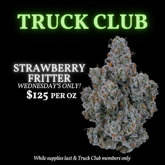 Green Truck - ***Truck Club Member Exclusive*** Strawberry Fritter Ounces $125** - 1