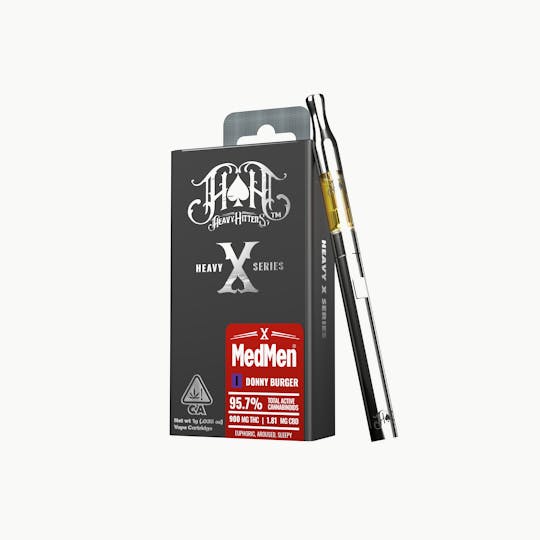 Heavy Hitters - MM: Donny Burger | Indica - Ultra Extract High Purity Oil-1G Vape Cartridge - 1