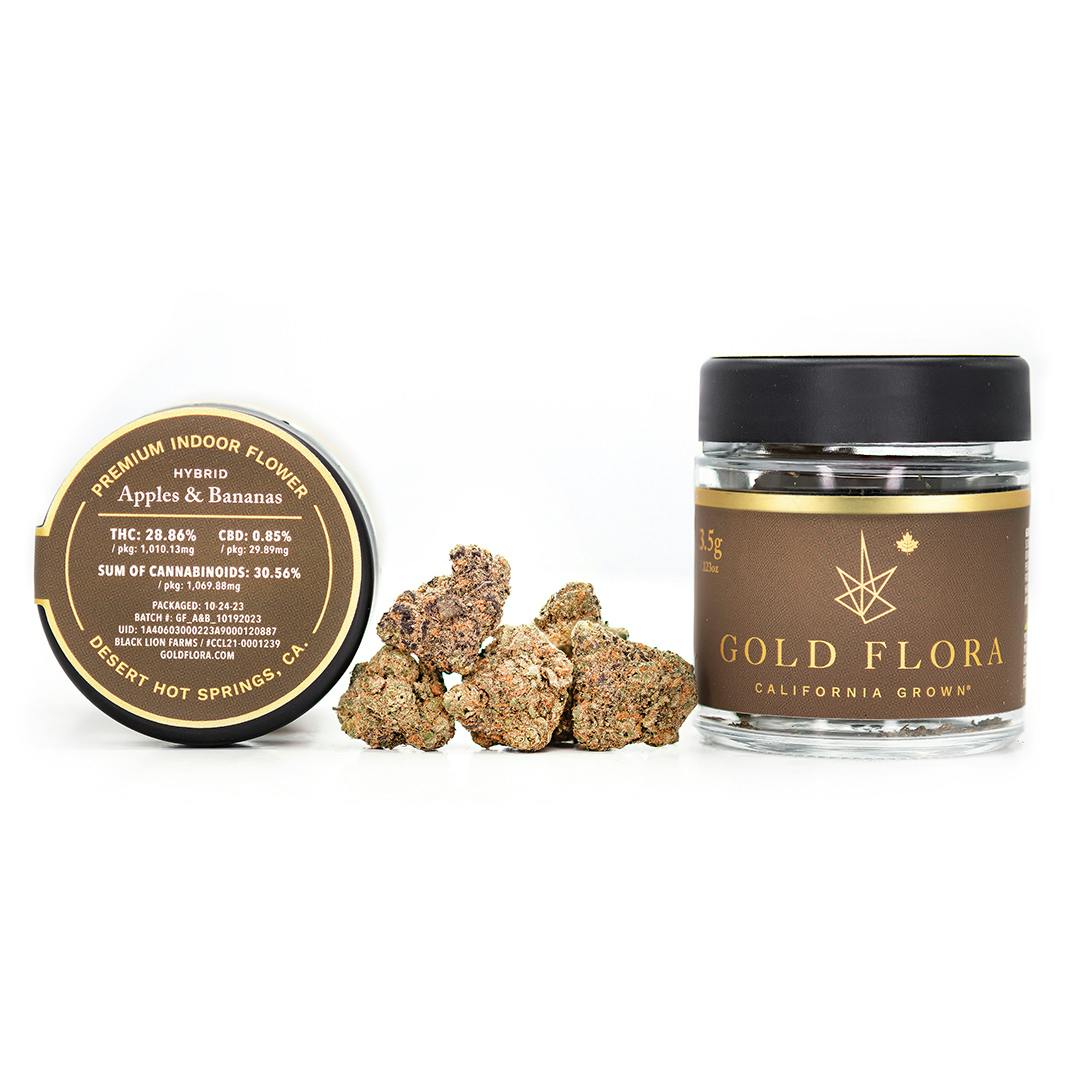 Gold Flora - Apples and Bananas 3.5g Flower - 1