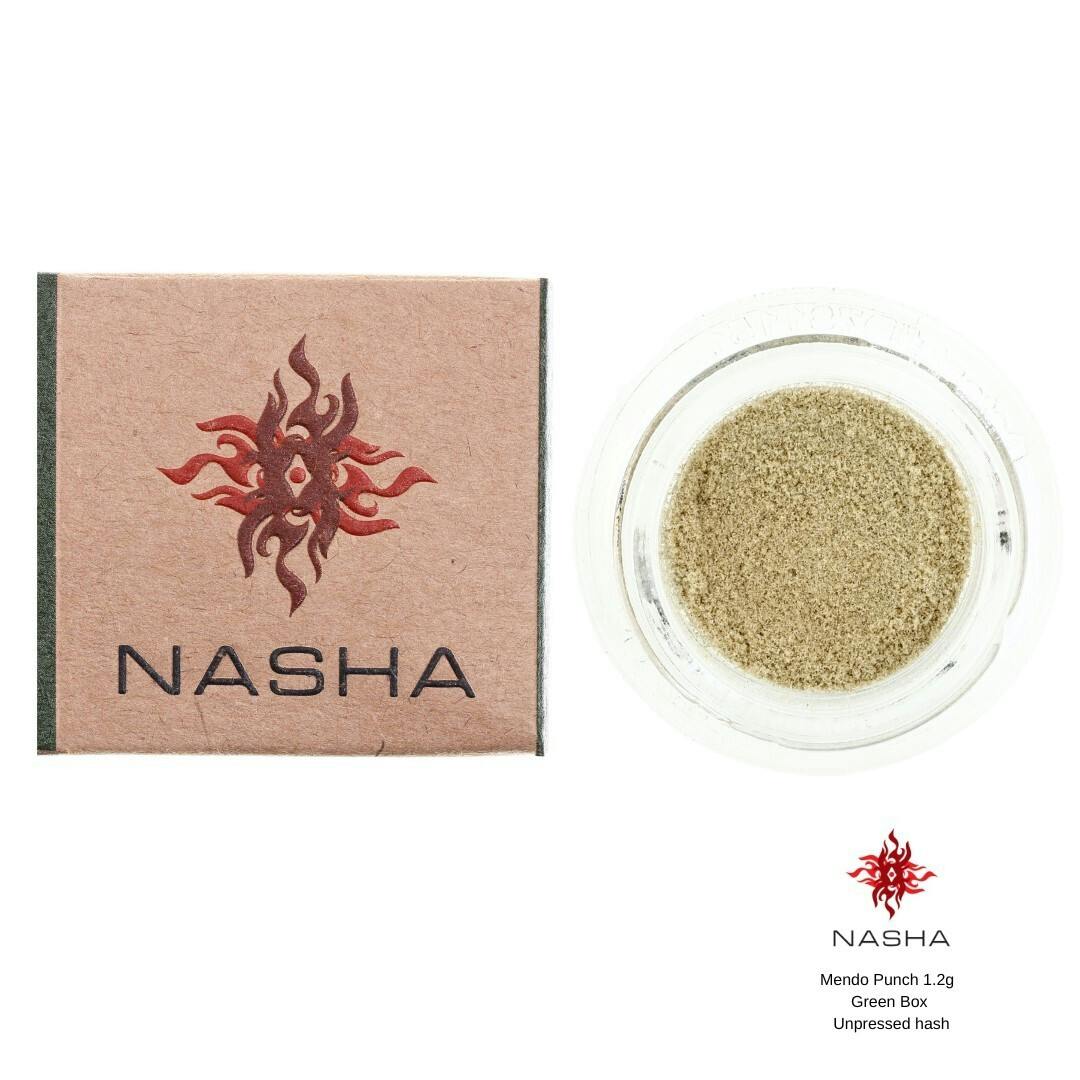 NASHA - Mendo Punch 1.2g Green Unpressed Hash (Pacific Roots) - 1