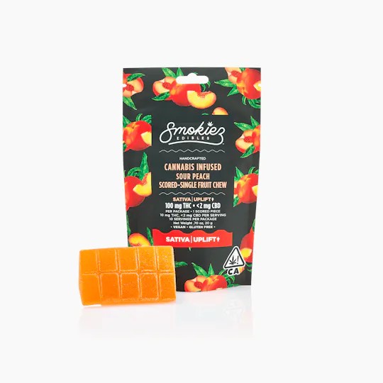 Smokiez Edibles - Sour Peach Fruit Chew | 100mg - 1