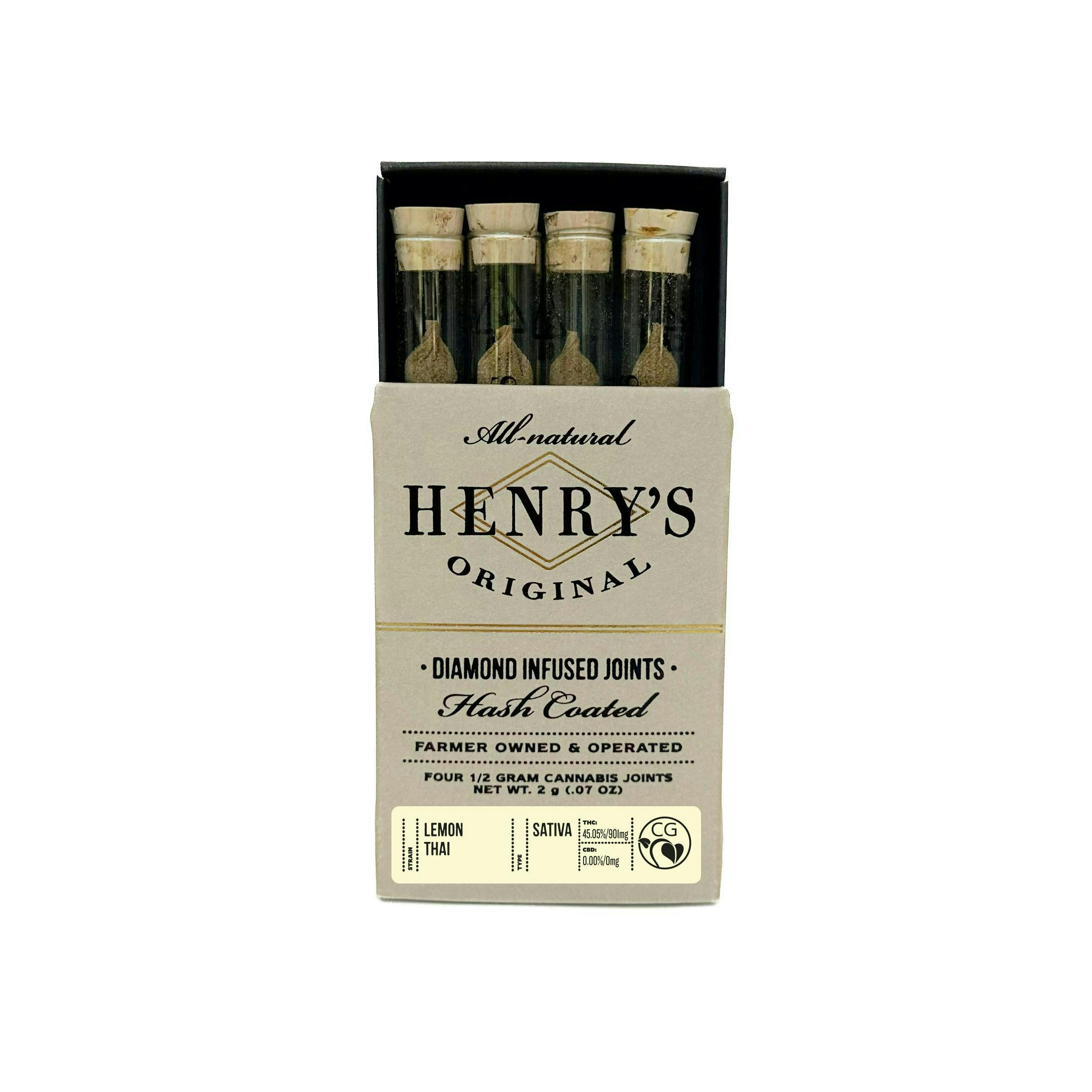 Henry's Original - Henry's Original | Lemon Thai | Infused Joints | 0.5g each | 4pk - 1