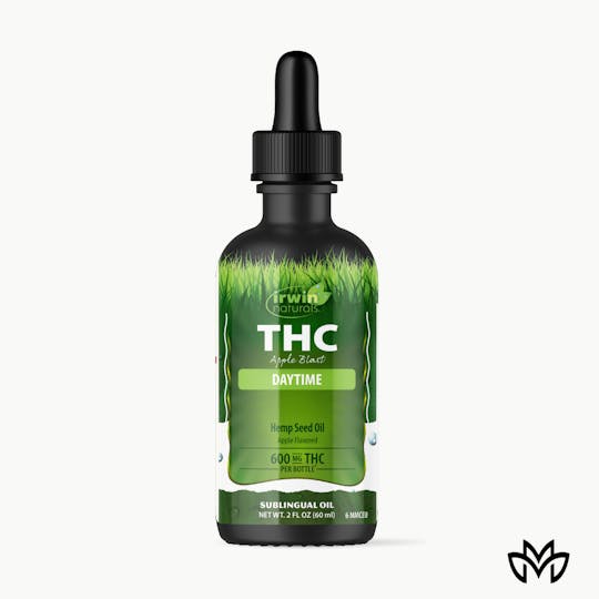Mockingbird - Irwin Naturals Tincture: Apple Blast Daytime, 600mg THC - 1