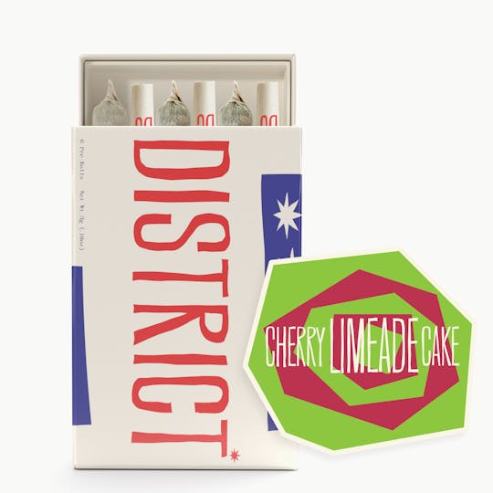 District Cannabis - Cherry Limeade Cake Pre-Roll Pack 6ct - 1