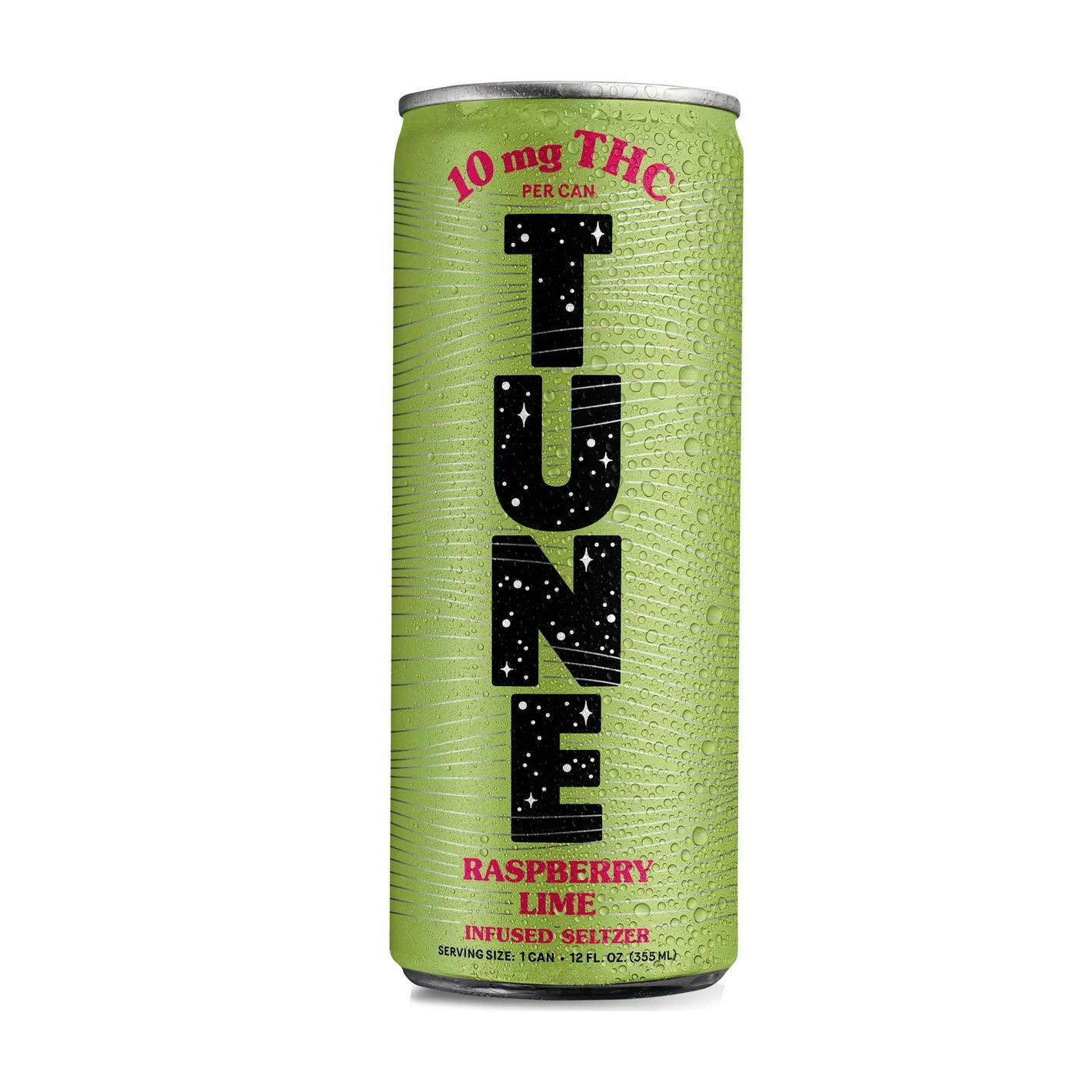Tune - Tune | Raspberry Lime Infused Seltzer | Carbonated | 10mg | 12 fl oz - 1