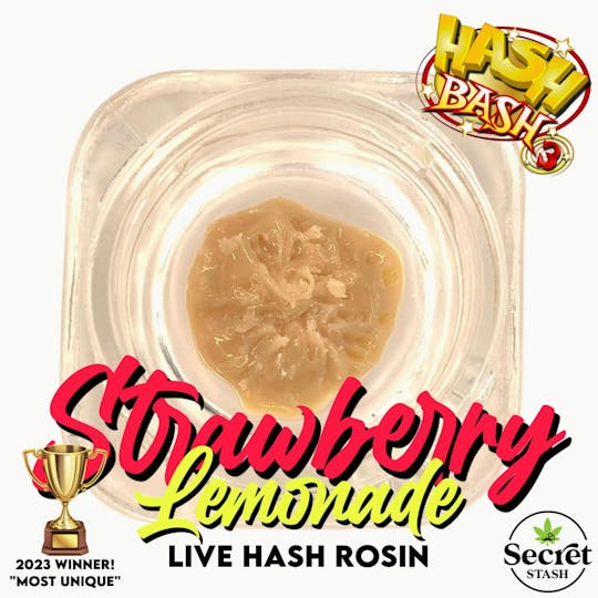 Secret Stash - Secret Stash | Live Hash Rosin | Strawberry Lemonade | 1g - 1
