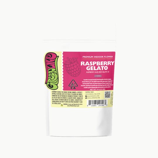 Greenline - Raspberry Gelato - 1/2 oz - Indoor - Hybrid - 14g - 1