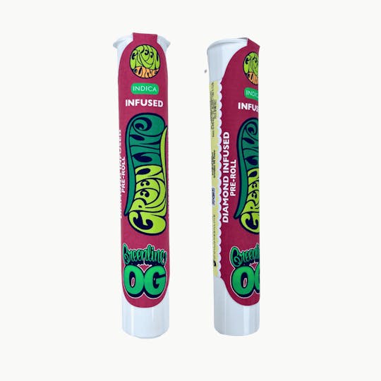 Greenline - Greenline OG - Diamond Infused - Indoor Flower Pre-Roll - Indica - 1g - 1