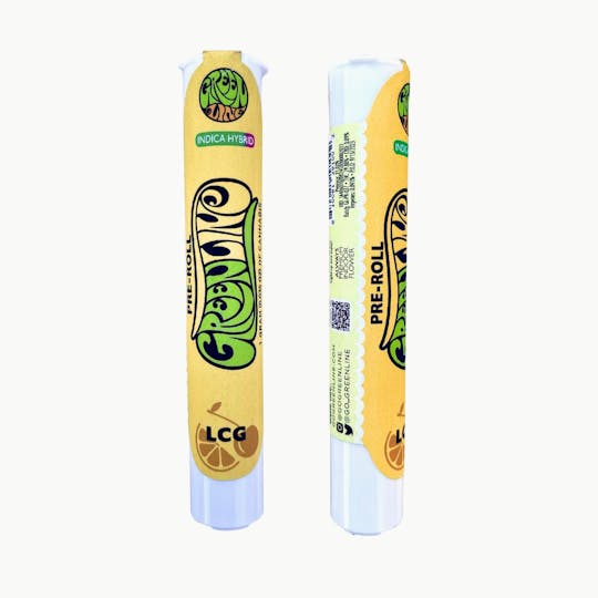 Greenline - Lemon Cherry Gelato - Indoor Flower Pre-Roll - Indica Hybrid - 1g - 1