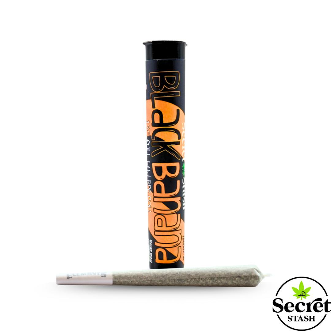 Secret Stash - Secret Stash | Full Bud Pre Roll | Black Banana | 1.2g - 1