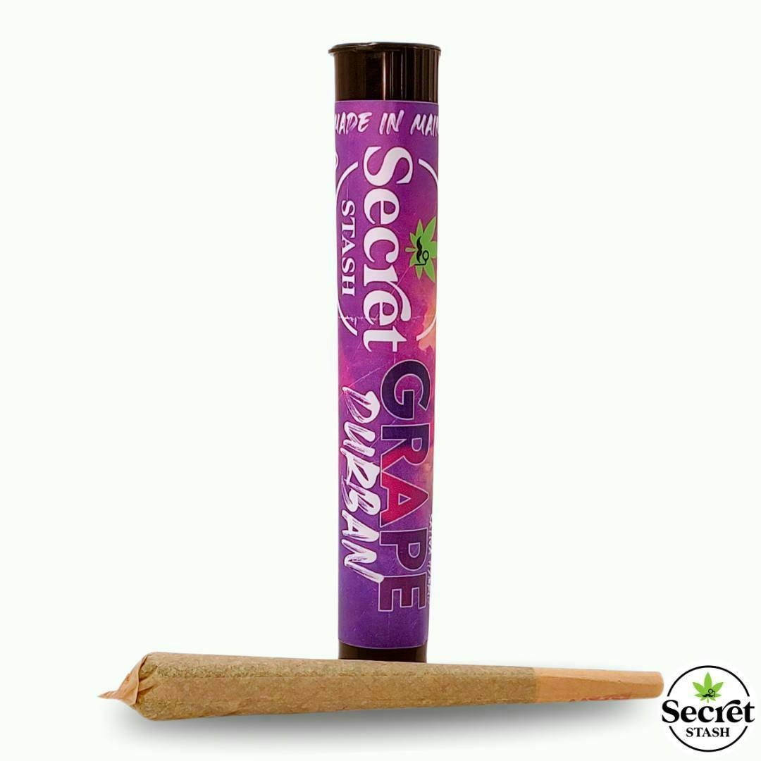 Secret Stash - Secret Stash | Full Bud Pre Roll | Grape Durban | 1.2g - 1
