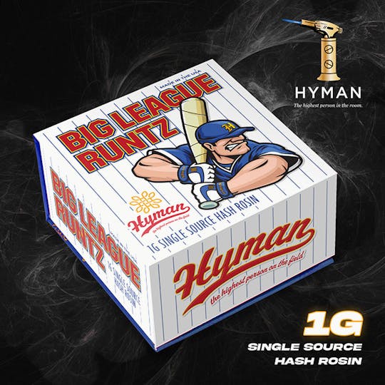 HYMAN - Big League Runtz | 1G Single Source Hash Rosin | HYMAN | MED - 1