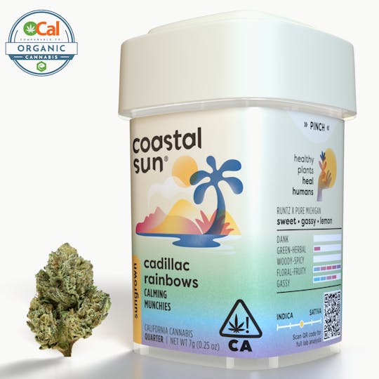 Coastal Sun - Cadillac Rainbows Sungrown Flower 7g - 1