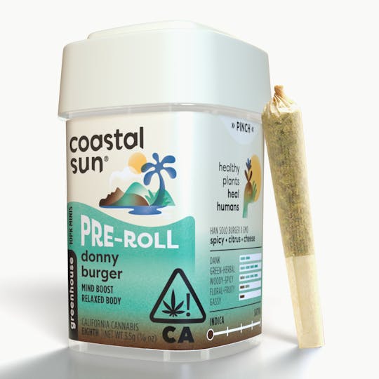 Coastal Sun - Donny Burger Greenhouse 0.35g Pre-Roll 10pk 3.5g - 1