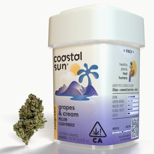 Coastal Sun - Grapes & Cream Sungrown Flower 7g - 1