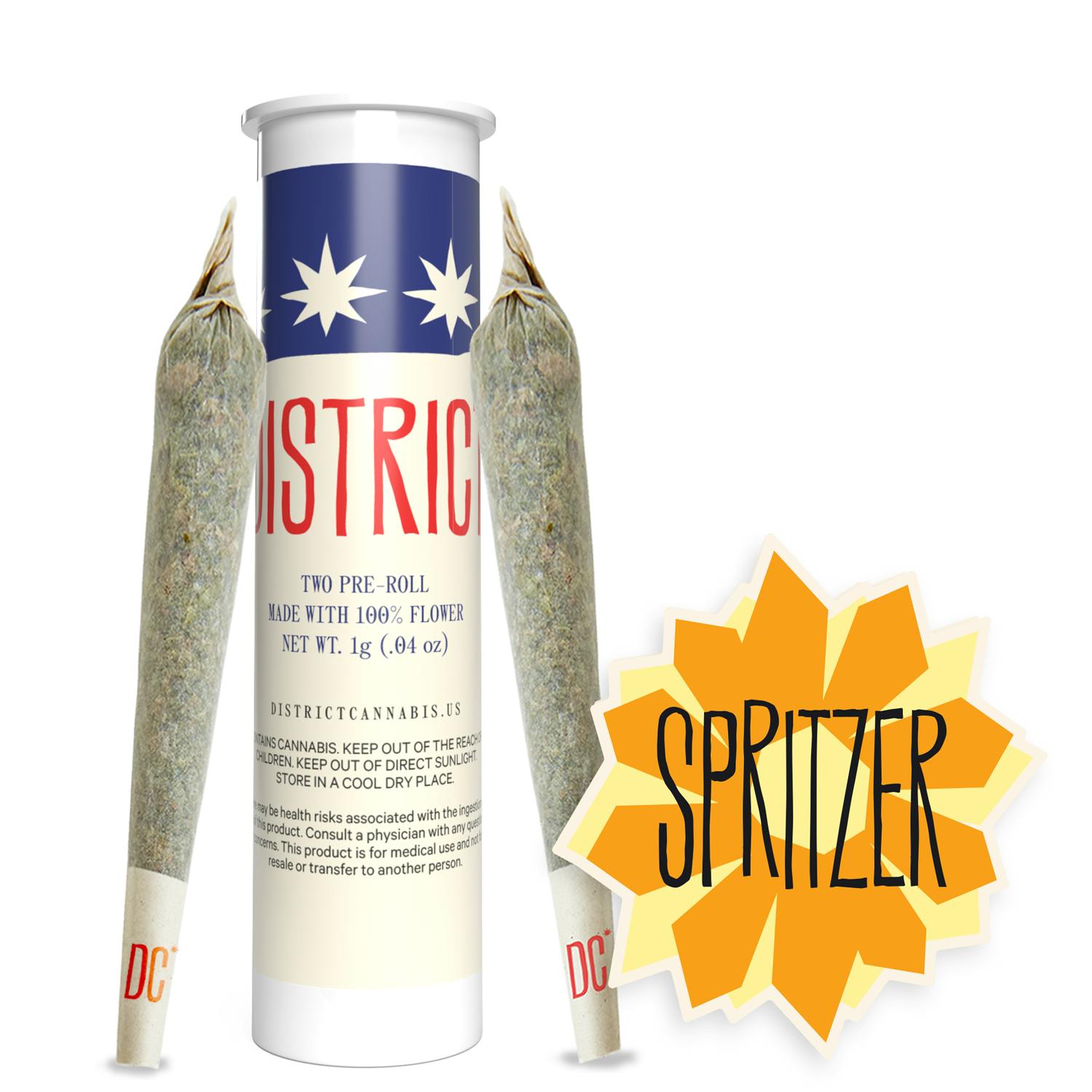 District Cannabis - Spritzer Pre-Roll Pack 2ct - 1