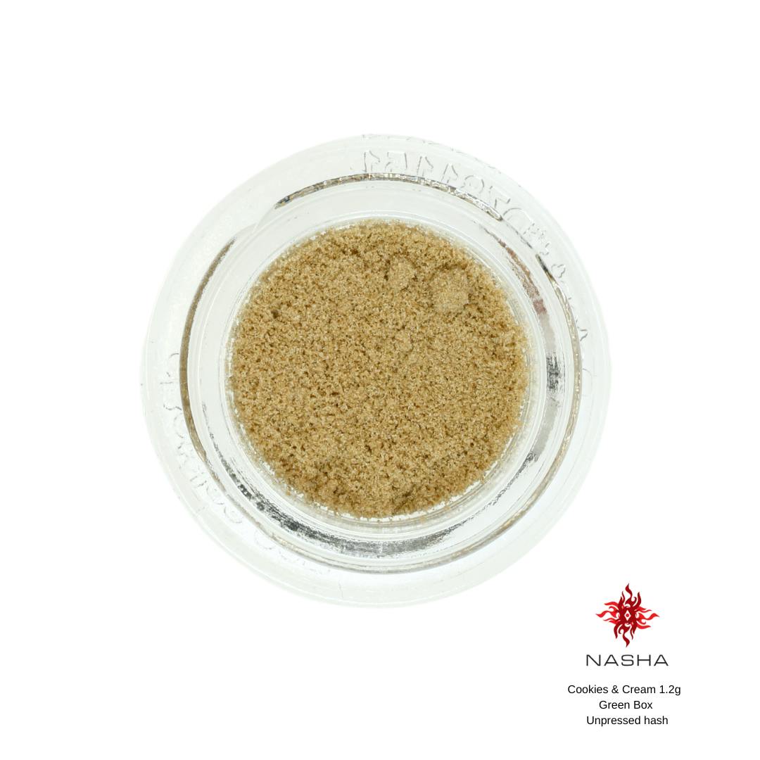 NASHA - Cookies & Cream Green Unpressed 1.2g (Coastal Prairie) - 1