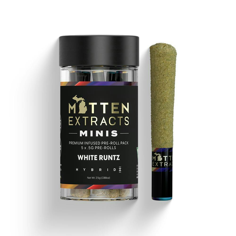 Mitten Extracts - Mitten Extracts | White Runtz | Infused Minis | 2.5g | 5pk - 1