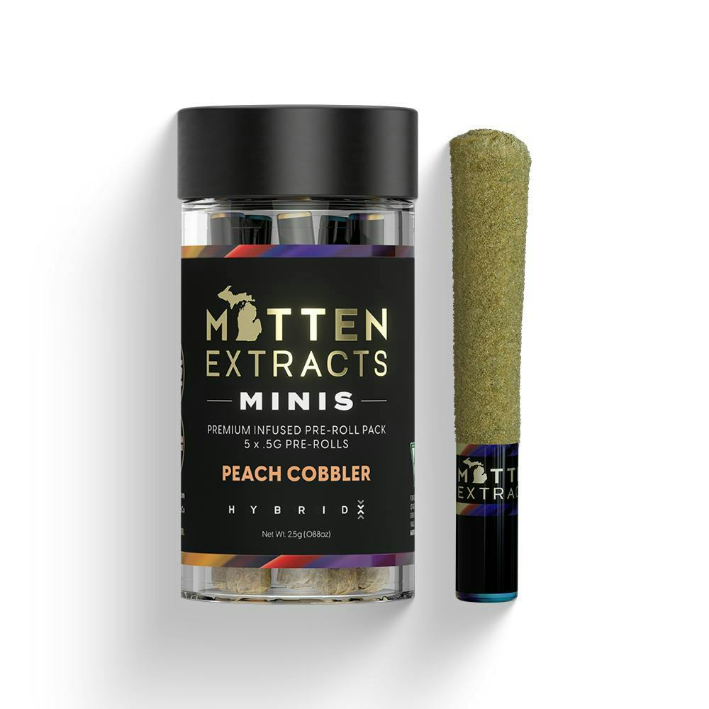 Mitten Extracts - Mitten Extracts | Peach Cobbler | Infused Minis | 2.5g | 5pk - 1