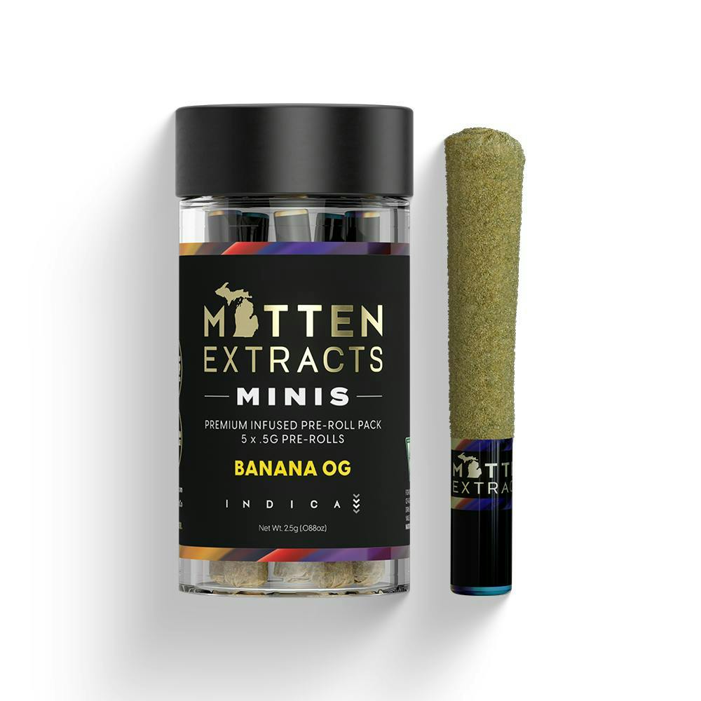 Mitten Extracts - Mitten Extracts | Banana OG | Infused Minis | 2.5g | 5pk - 1