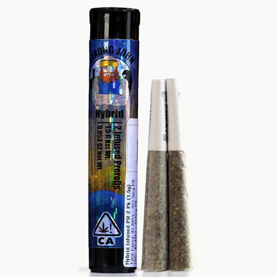 Strong John Extracts - Cherry Moon x THC Bomb Infused Pre Roll - 2pk - 1