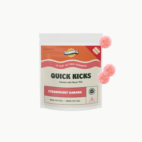 SunMed Growers - Strawberry Banana Nano Gummies Edible 400mg - 1