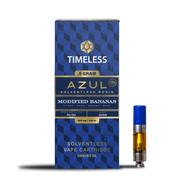 Timeless Vapes - Modified Bananas | AZUL Live Rosin Cartridge | 0.5g - 1