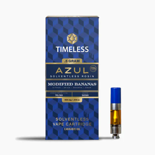 Timeless Vapes - Modified Bananas | AZUL Live Rosin Cartridge | 0.5g - 1