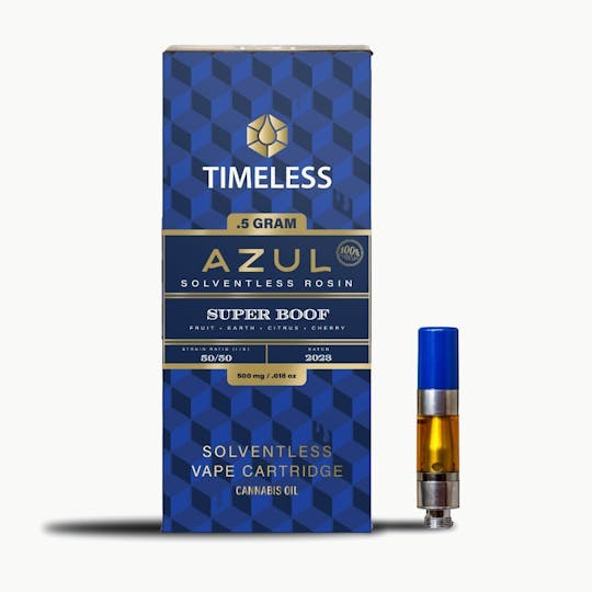 Timeless Vapes - AZUL Super Boof 500mg Live Rosin Vape Cartridge - 1
