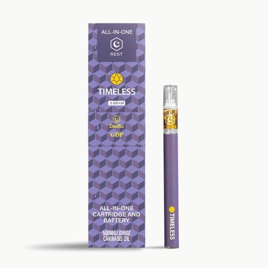 Timeless Vapes - Timeless GDP 500mg All-In-One Vape Cartridge (Rest) - 1
