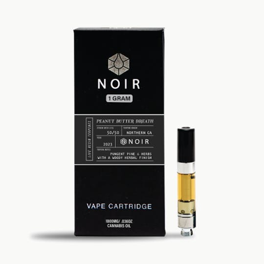 Timeless Vapes - NOIR Peanut Butter Breath 500mg Vape Cartridge (Live Resin) - 1